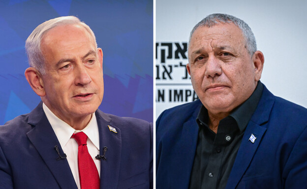 גדי איזנקוט, בנימין נתניהו (צילום: מארק ישראל סלם, אבשלום ששוני, פלאש 90)