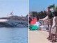 יוון: כוחות משטרה מיוחדים ואבטחה כבדה באי סירוס בעקבות עגינת ה