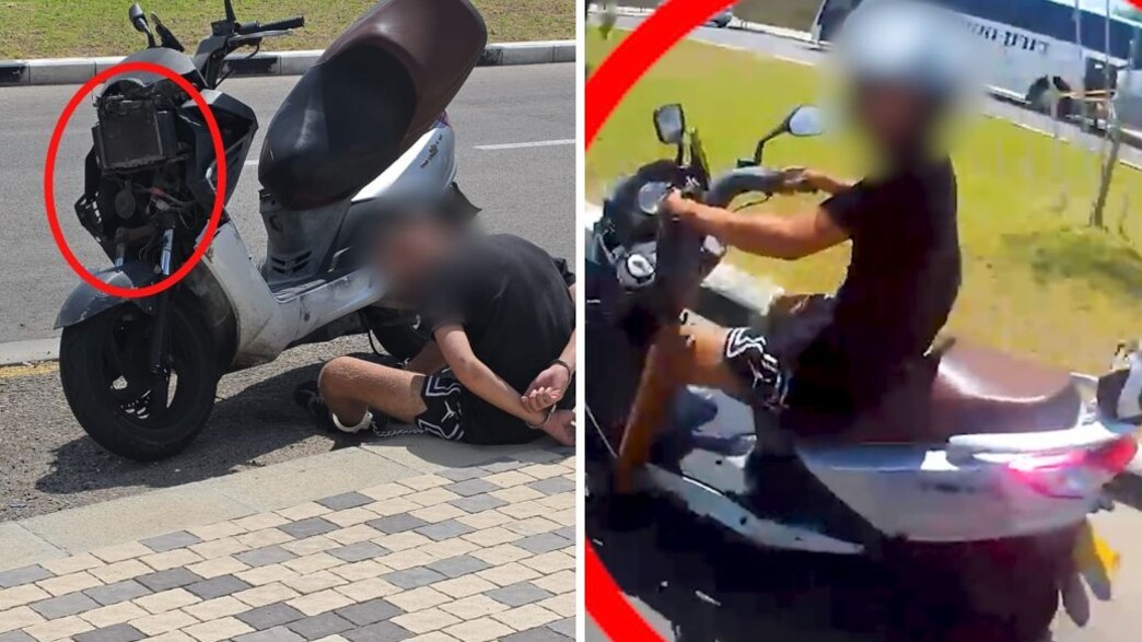 מעצר רוכב האופנוע מעצר רוכב האופנוע