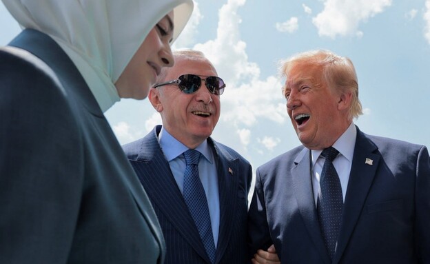 דונלד טראמפ ורג'פ טאיפ ארדואן (צילום: Reuters)