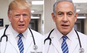 ד"ר טראמפ, ד"ר ביבי (צילום: twitter)