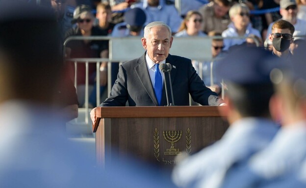 בנימין נתניהו נואם בטקס מסדר כנפיים 192 בנימין נתניהו נואם בטקס מסדר כנפיים 192