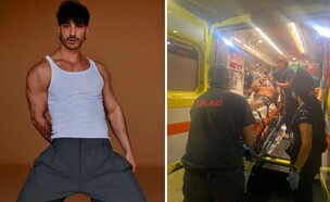 עידו ממון בתאונה ואחרי ההחלמה (צילום: רן יחזקאל)