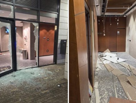 רימון רסס הושלך ללובי בניין בנתניה: "נס שלא נהרגו"