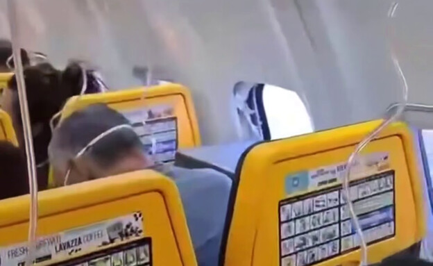 נוסע בטיסת רייאנאייר נפצע לאחר שהחלון התפר