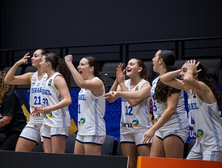 נבחרת העתודה נשים של ישראל בכדורסל (צילום: FIBA PHOTOS)