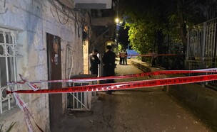 זירת הרצח בירושלים (צילום: דוברות המשטרה)