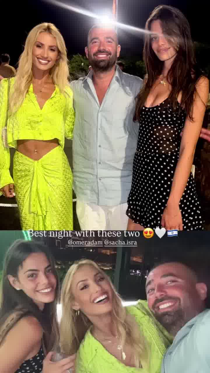 תוזמן לחתונה? מונטנה טאקר 
מבלה עם עומר אדם וסשה
בסרדיניה, איטליה