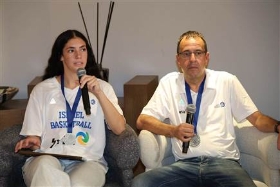 גל רביב וטל נתן (דני מרון, איגוד הכדורסל) (צילום: ספורט 5)