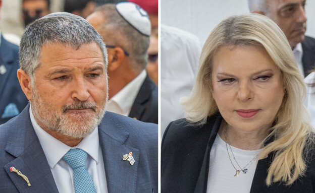 שרה נתניהו, דוד זיני (צילום: דור פזואלו, חיים גולדברג, פלאש 90)