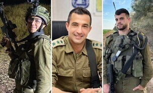 תומר אחימס ז"ל, אסף חממי ז"ל, קיריל ברודסקי ז"ל (צילום: דובר צה"ל)