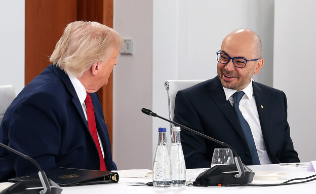 דמיס הסביס, דונלד טראמפ (צילום: Anna Moneymaker/Getty Images)