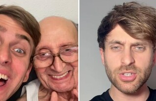 מקס ויפר עם סבו (צילום: maxveifer, instagram)