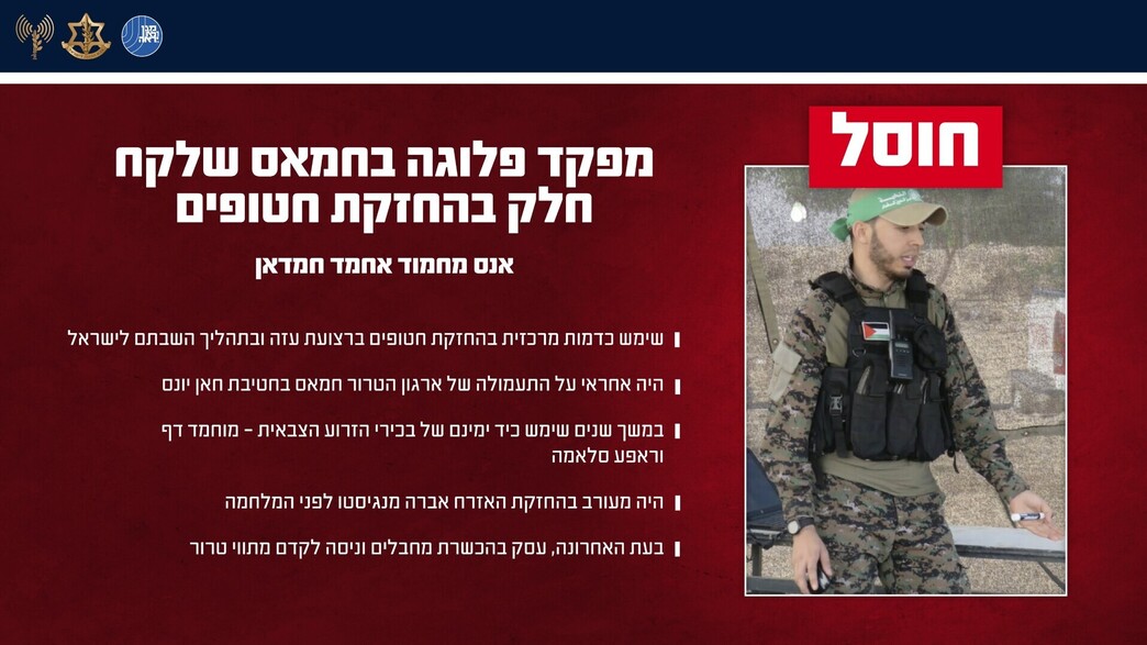 חוסל המחבל אנס מחמוד אחמד חמדאן חוסל המחבל אנס מחמוד אחמד חמדאן
