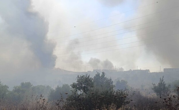 שריפת הענק המקיפה את חוות גלעד שריפת הענק המקיפה את חוות גלעד