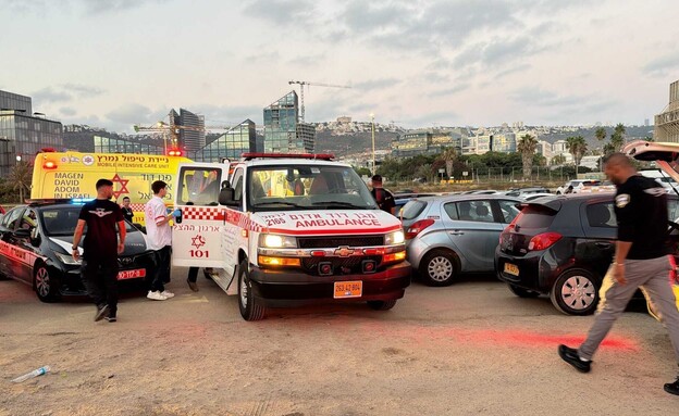 זירת הדקירה בחוף בחיפה זירת הדקירה בחוף בחיפה