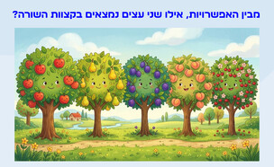 חידת מטע הפירות (איור: הפרופסור הלא המפוזר)