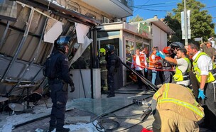 הזירה בירושלים (צילום: כבאות והצלה ישראל)