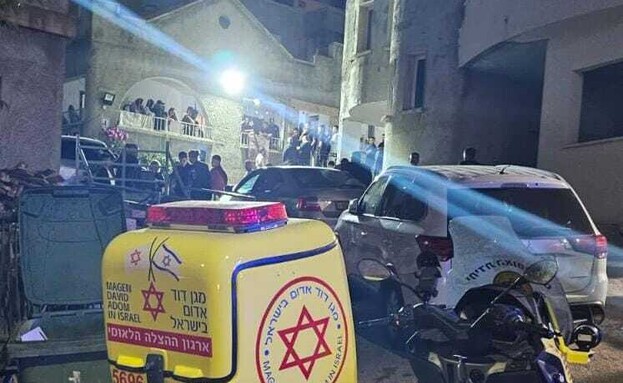 זירת אירוע האלימות בדייר חנא (צילום: תיעוד מבצעי מד"א)