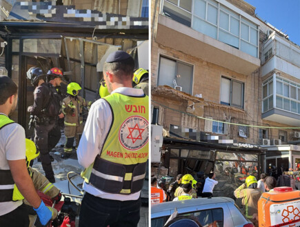 אסון בירושלים: בן 80 נהרג בקריסת מרפסת על מאפייה