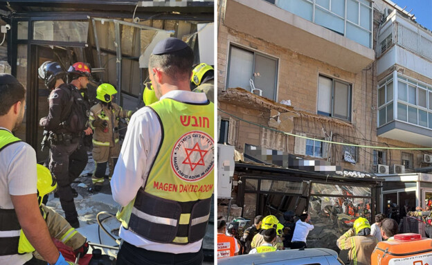 הזירה בירושלים (צילום: לפי סעיף 27א', דוברות המשטרה)