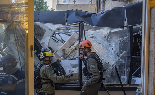 זירת קריסת המרפסת בירושלים