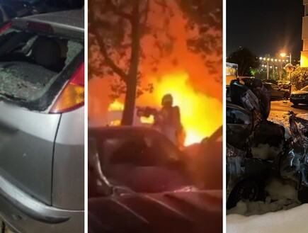 מכוניות בוערות בנתניה, פיצוץ מטען שביעי בפתח תקווה
