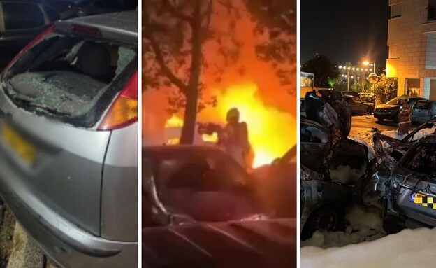 המכוניות הבוערות בנתניה, נזק לרכב מפיצוץ בפ"ת