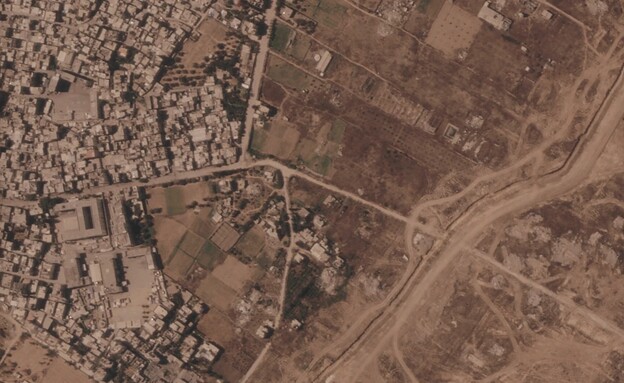 צה"ל מקים מחסום עפר ענק החוצה את העיר עזה לשניים צה"ל מקים מחסום עפר ענק החוצה את העיר עזה לשניים