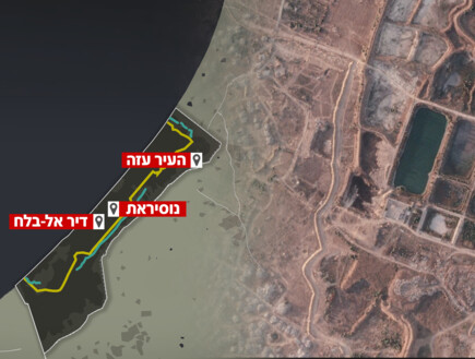 דיווח: צה"ל הקים מחסום ענק - שחוצה את רצועת עזה לשניים