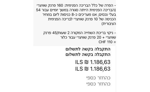 החזר כספי ממלון בדאבוס שבשווייץ לישראלים החזר כספי ממלון בדאבוס שבשווייץ לישראלים