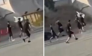 אוהדי בית"ר בקפריסין (צילום: צילום מסך)