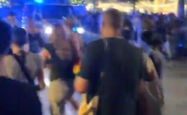 אירוע הסיום במצעד הגאווה בברלין שהופסק (צילום: רשתות חברתיות לפי סעיף 27 א')