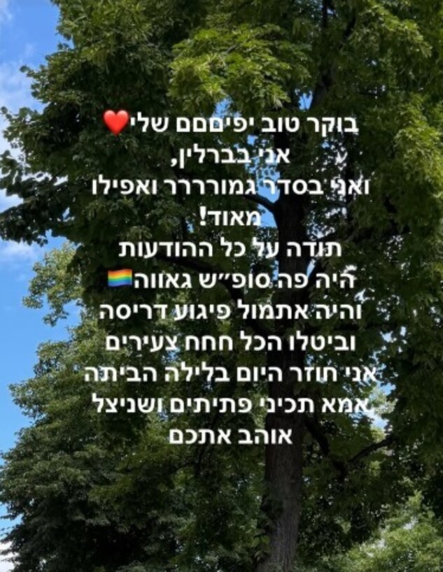 גל הללי על אירוע הדריסה במצעד הגאווה ברלין גל הללי על אירוע הדריסה במצעד הגאווה ברלין