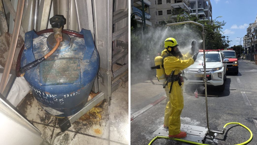 "בתוך דקות כל הרחוב התמלא בכבאיות": גז רעיל דלף בבניין מגורים ברמת השרון