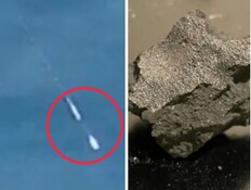 המטאוריט שפגע בגג בניו ג'רזי הכיל סימנים לתמיסות מלח קדומות (צילום: Science Advances)
