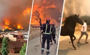 שריפות ענק בצרפת (צילום: לפי סעיף 27א' לחוק זכויות יוצרים)