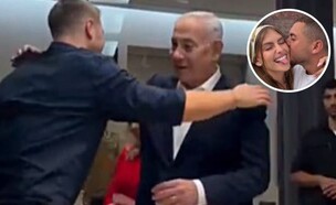 טיילור מלכוב ואייזיק נקש, בנימין נתניהו ויאיר נתניהו (צילום: instagram)