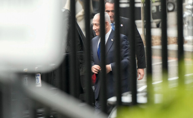 ראש הממשלה נתניהו מגיע לפגישה בבית הלבן