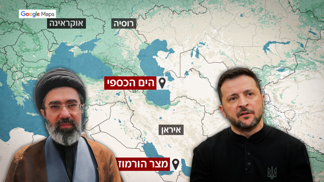 מוג'תבא ח'אמנאי, וולודימיר זלנסקי ומפת איראן-רוסיה