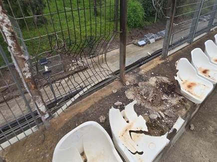 חלק מהנזק שנגרם בעקבות ירי חיזבאללה במרץ האחרון
