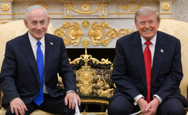 ראש הממשלה נתניהו בפגישה עם נשיא ארה"ב טראמפ (צילום: מעיין טואף, לע"מ)