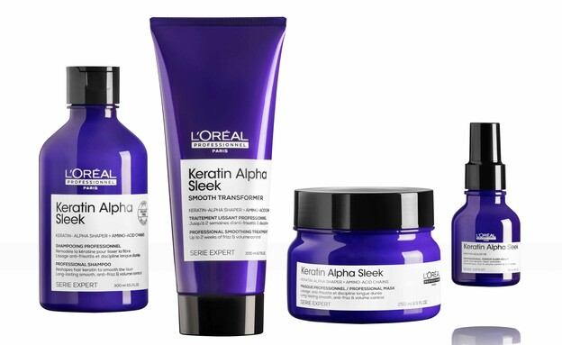 לוריאל פרופסיונל סדרת KERATIN ALPHA SLEEK לוריאל פרופסיונל סדרת KERATIN ALPHA SLEEK
