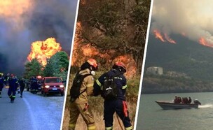 שריפות יוון  (צילום: לפי סעיף 27א' לחוק זכויות יוצרים)