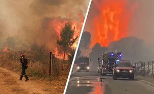 להבות אש שריפות אירופה  (צילום: לפי סעיף 27א' לחוק זכויות יוצרים)