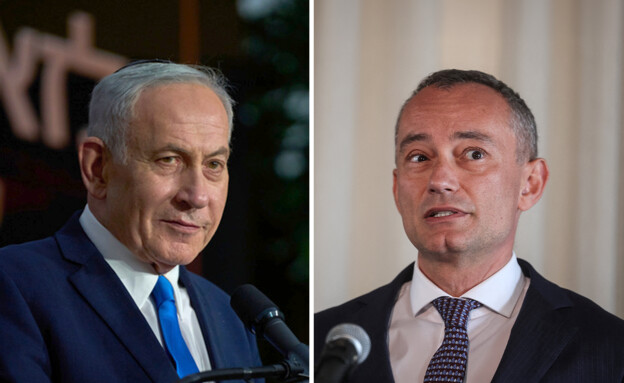 ניקולאי מלאדנוב ובנימין נתניהו (צילום: יונתן זינדל, Reuters, Ap)