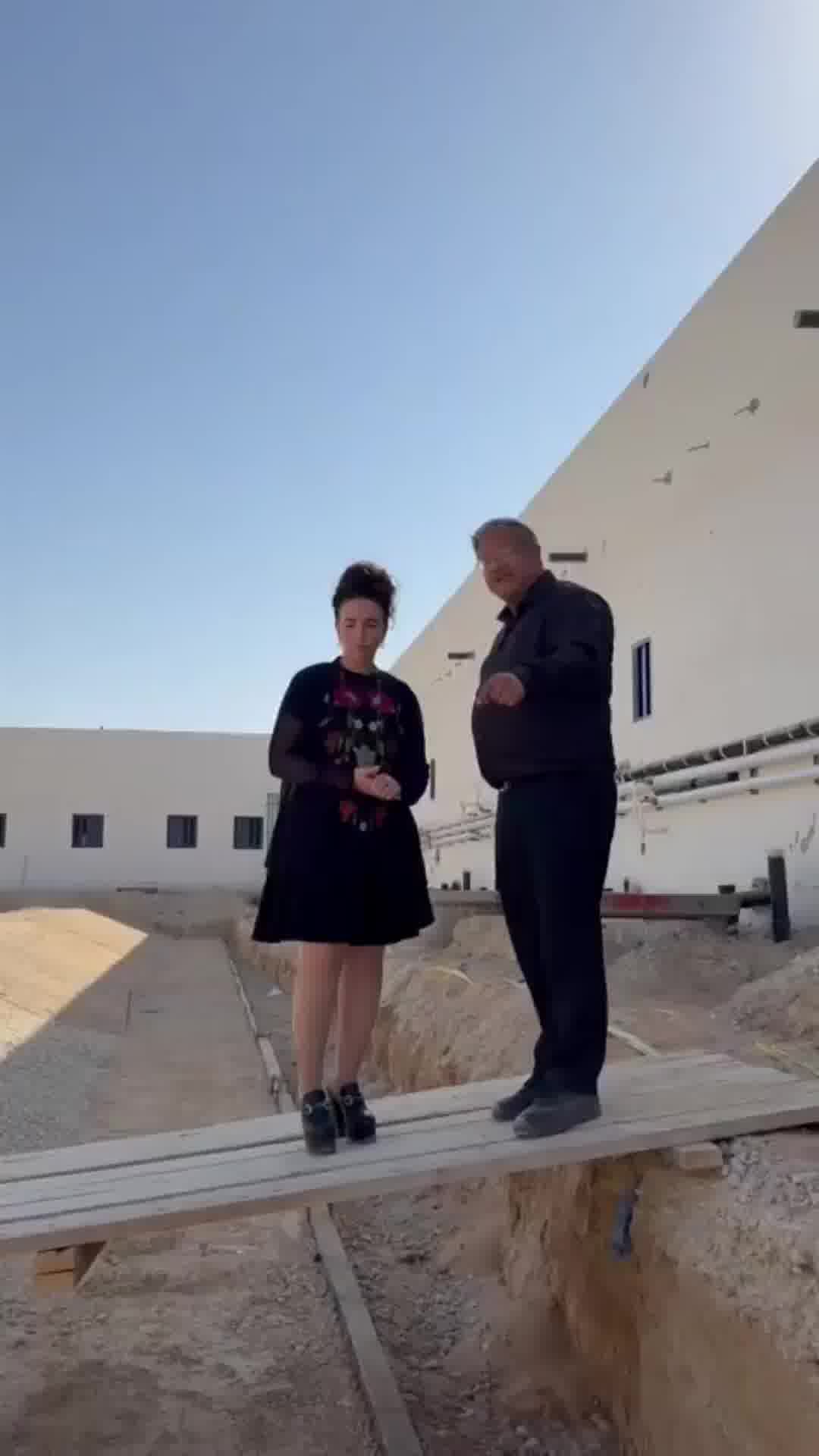הסרטון ההזוי של היום: השרים בן גביר וסילמן מעל "תעלת התנינים" שמתוכננת מסביב לבית הכלא