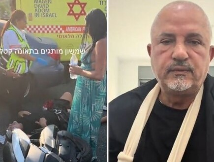 כוכב הטיקטוק "שמשון מותגים" רדף אחר גנב אופנוע - ונפצע בתאונה