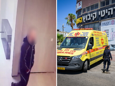 תיעוד: החשוד ברצח עורך הדין מגיע לבניין - רגע לפני הרצח
