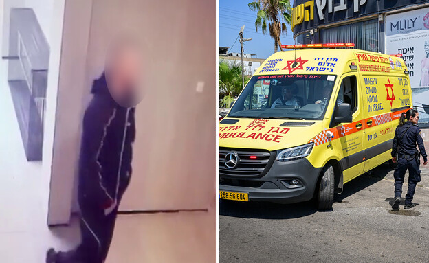 זירת רצח העורך דין במשרדו (צילום: אבשלום ששוני, פלאש 90)